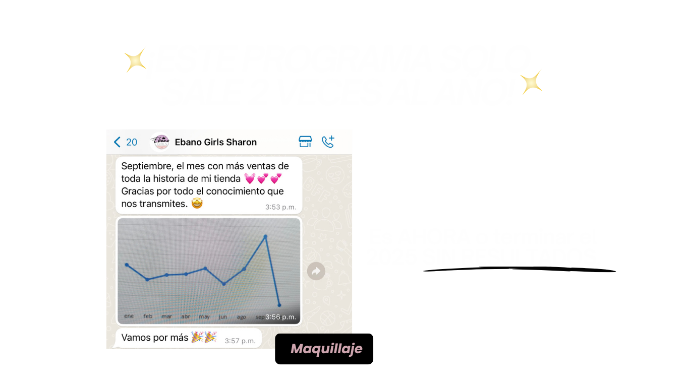 Testimonio de maquillaje: el mes con más ventas de su tienda